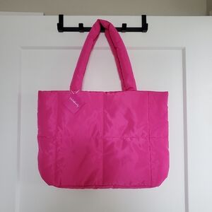 Ulta Cloud Nine Pink Puffer Tote Bag | NWT